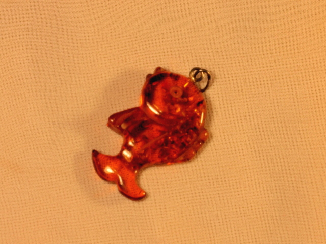 Fish Amber Pendant