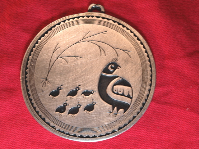 Birds pendant (metal)