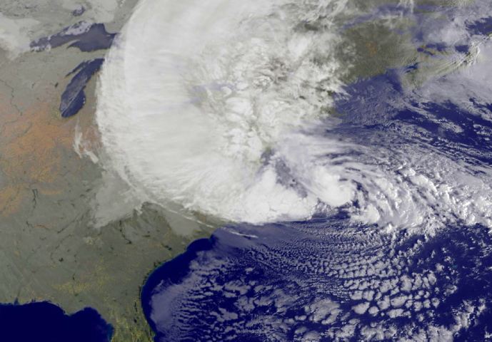 Satellite photo of Sandy