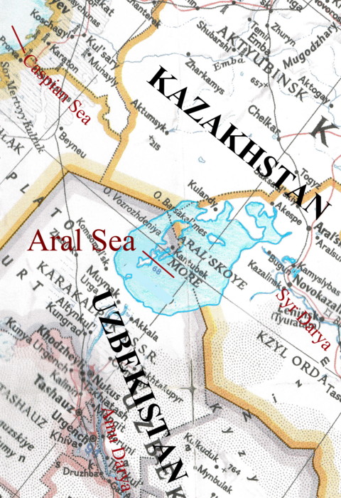 Old Aral Sea Map